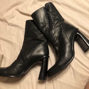 Leather boots